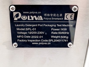 Thumbnail image of Polyva SLP-01 Lab-Scale Water-Soluble Pods Sample Making Machine 2022