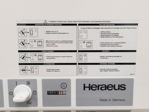 Thumbnail image of Kendro HERA Safe HS 12 Recirculating Class II Biological Safety Cabinet w/ Stand