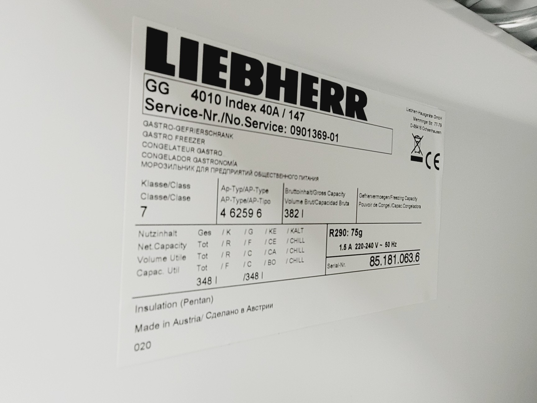 Image of Liebherr GG 4010 Commercial Upright Freezer