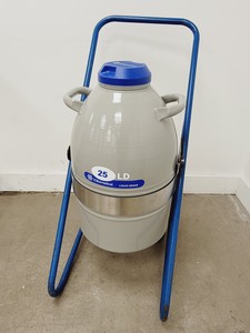 Thumbnail image of ICBiomedial 25 LD Liquid Nitrogen Dewar with Trolley 