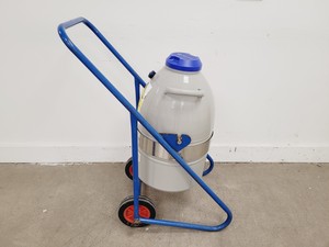 Thumbnail image of ICBiomedial 25 LD Liquid Nitrogen Dewar with Trolley 40x40x66 cm