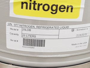 Thumbnail image of ICBiomedial 25 LD Liquid Nitrogen Dewar with Trolley 40x40x66 cm