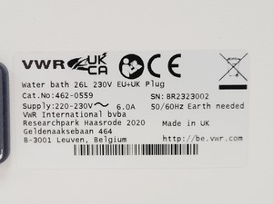 Thumbnail image of VWR 26L Water/Bead Bath 26L CAT NO. 462-0559 w/ Thermo Fisher Lab Armour Beads
