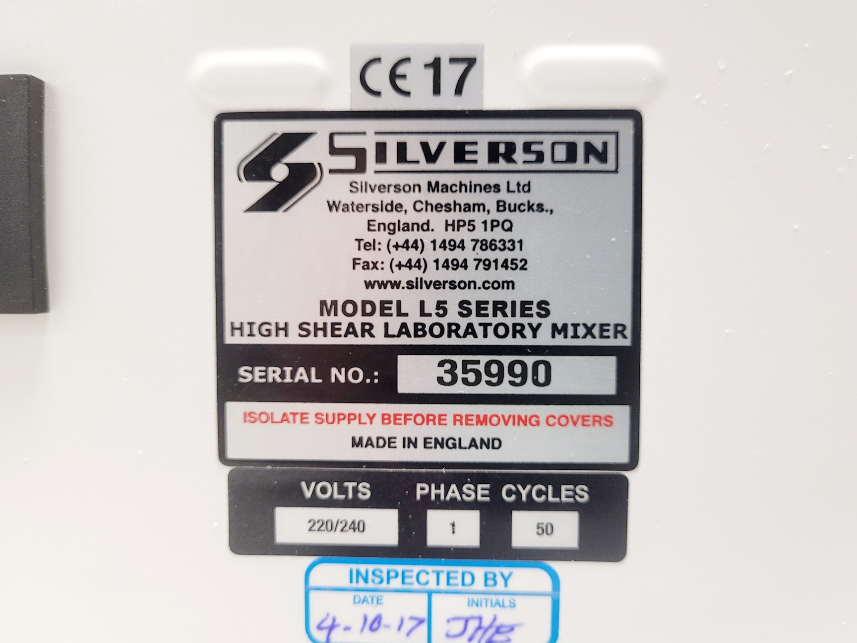 Image of Silverson L5M Lab High Shear Mixer and Disintegrator