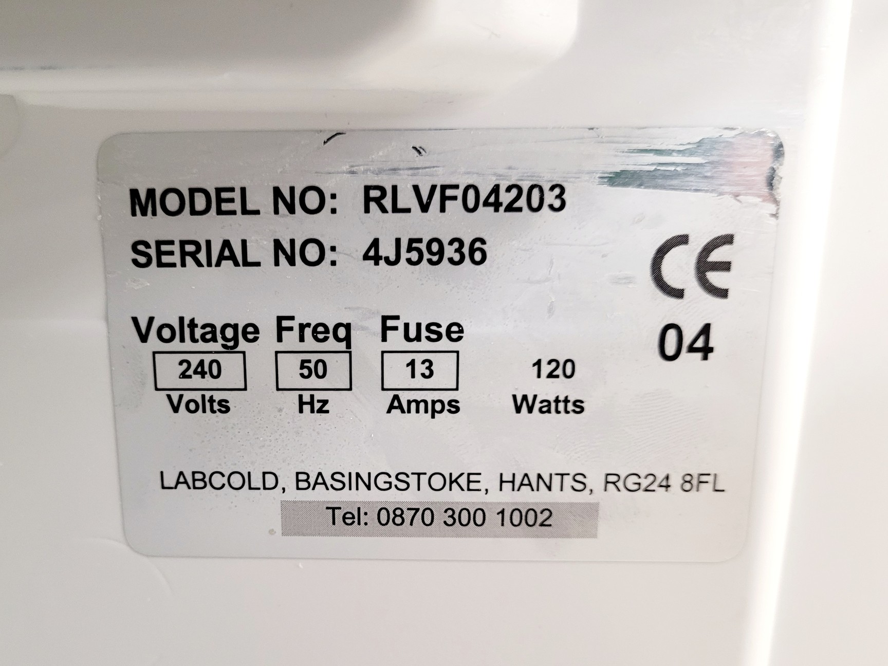 Image of Labcold Sparkfree Lab Freezer Model RLVF04203