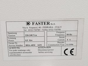Thumbnail image of Faster BHA 48 Class 2 Biological Safety Cabinet