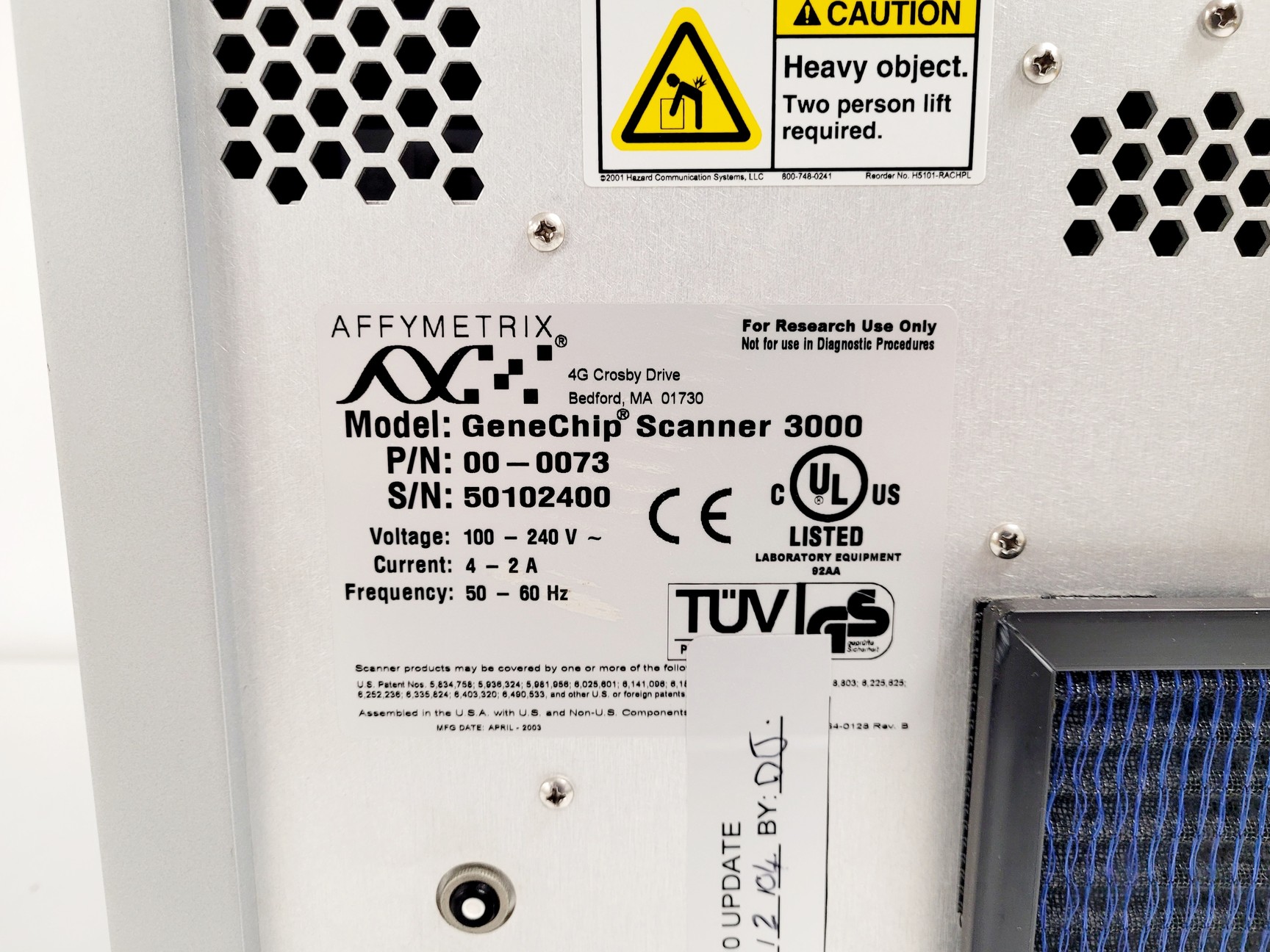 Image of Affymetrix GeneChip Scanner 3000 Autoloader
