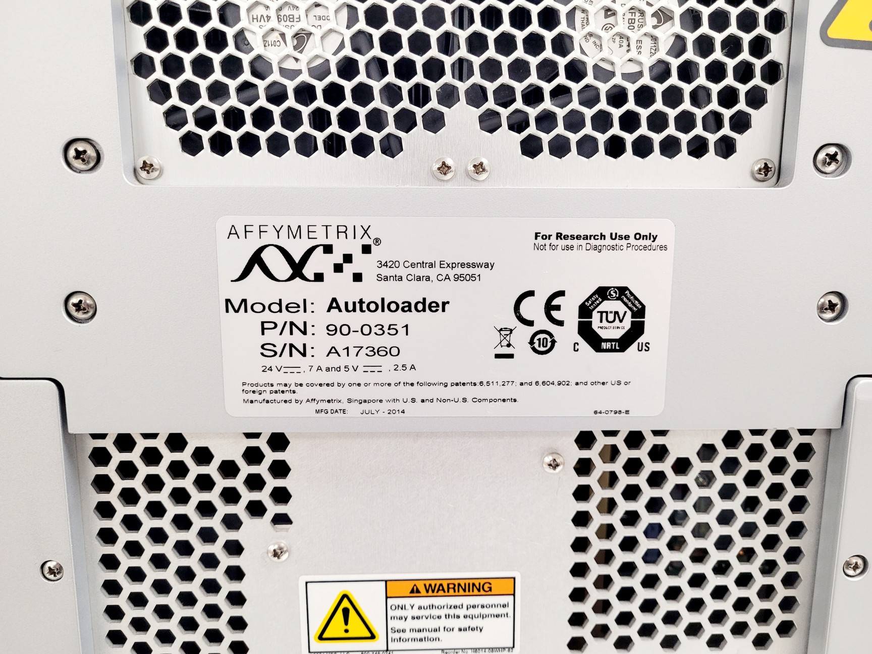 Image of Affymetrix GeneChip Scanner 3000 Autoloader