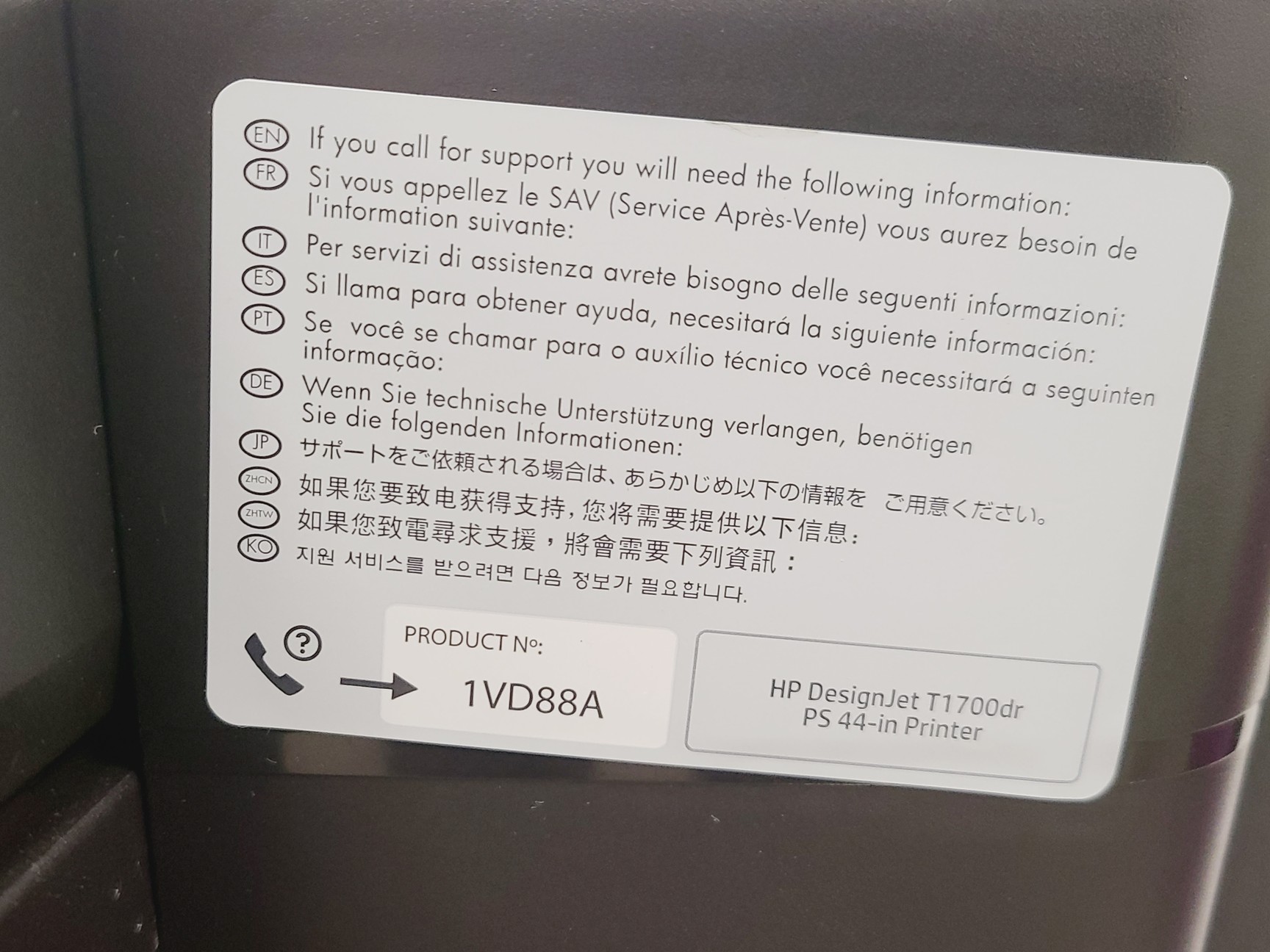 Image of HP DesignJet T1700dr Dual Roll PostScript 44-Inch Printer 2018