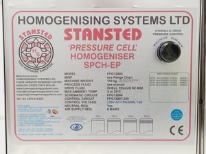 Thumbnail image of Homogenising Systems Ltd Stansted 'Pressure Cell' Homogeniser Model: FPG12805