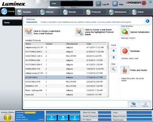 Thumbnail image of Invitrogen Luminex 100/200, XYP, SD and PC System w/ Software Lab
