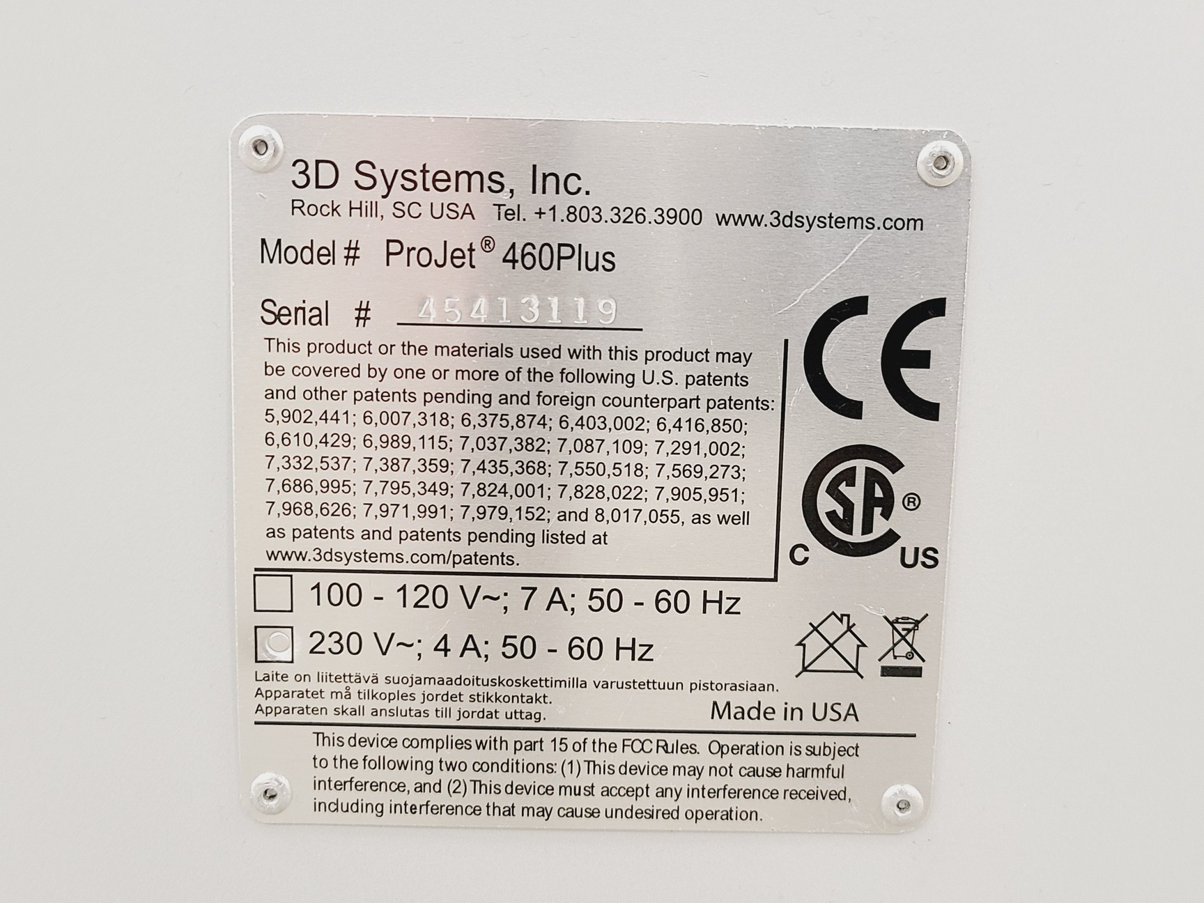 Image of 3D Systems ProJet 460Plus CJP Full-Colour 3D Printer, Consumables & Spares