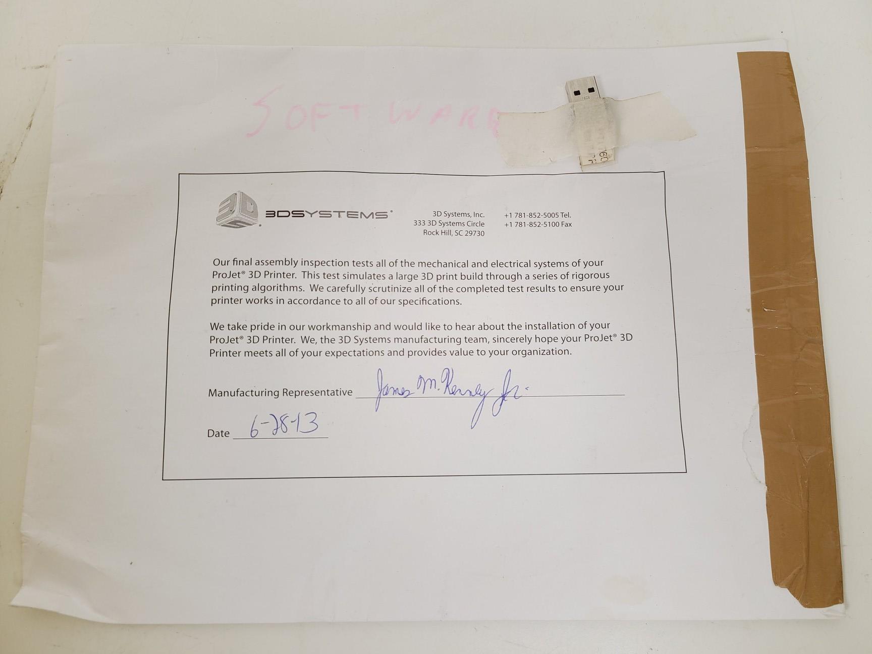 Image of 3D Systems ProJet 460Plus CJP Full-Colour 3D Printer, Consumables & Spares