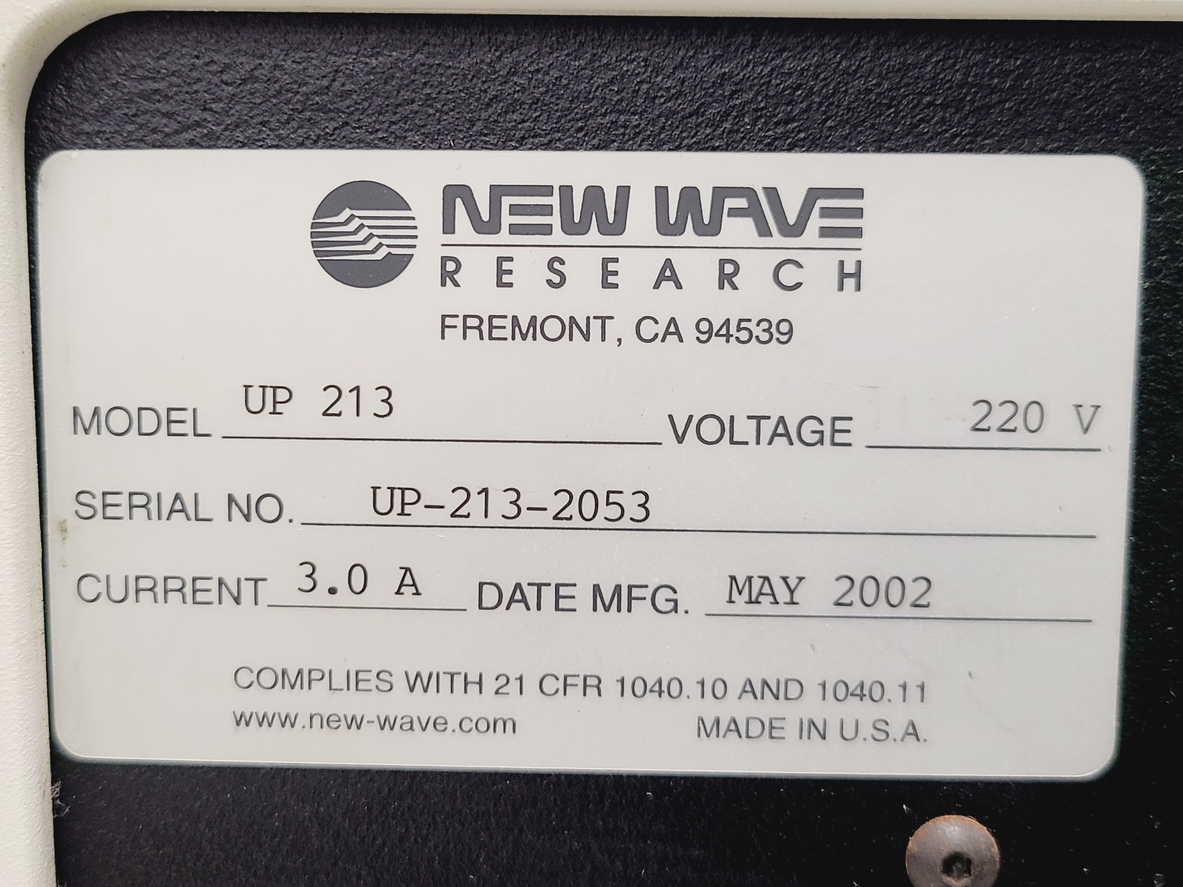 Image of New Wave Research Model UP-213 with Tempest 20Hz Laser Ablation System Lab