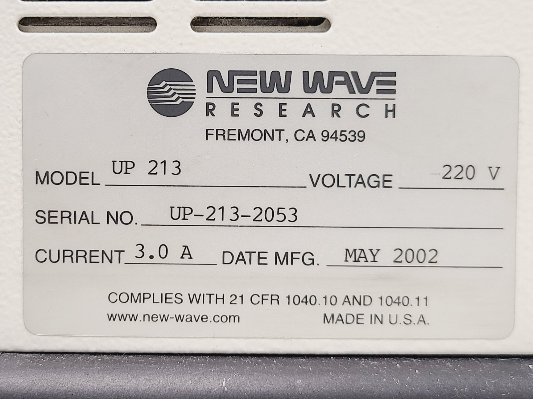 Image of New Wave Research Model UP-213 with Tempest 20Hz Laser Ablation System Lab