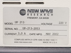 Thumbnail image of New Wave Research Model UP-213 with Tempest 20Hz Laser Ablation System Lab