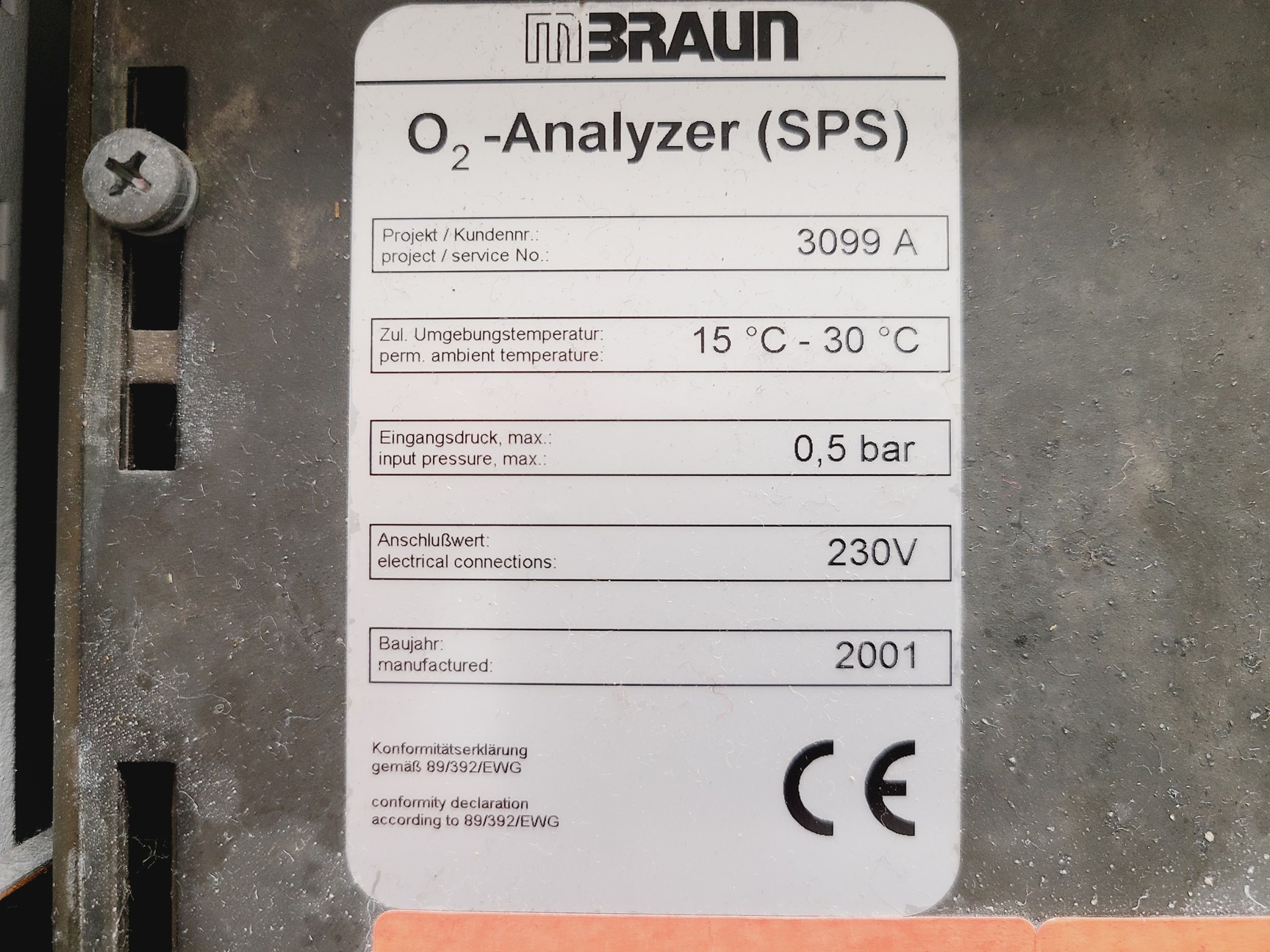 Image of MBraun LabMaster 130 Glove Box Lx95 Wx255 Hx192 Spares/Repair Lab