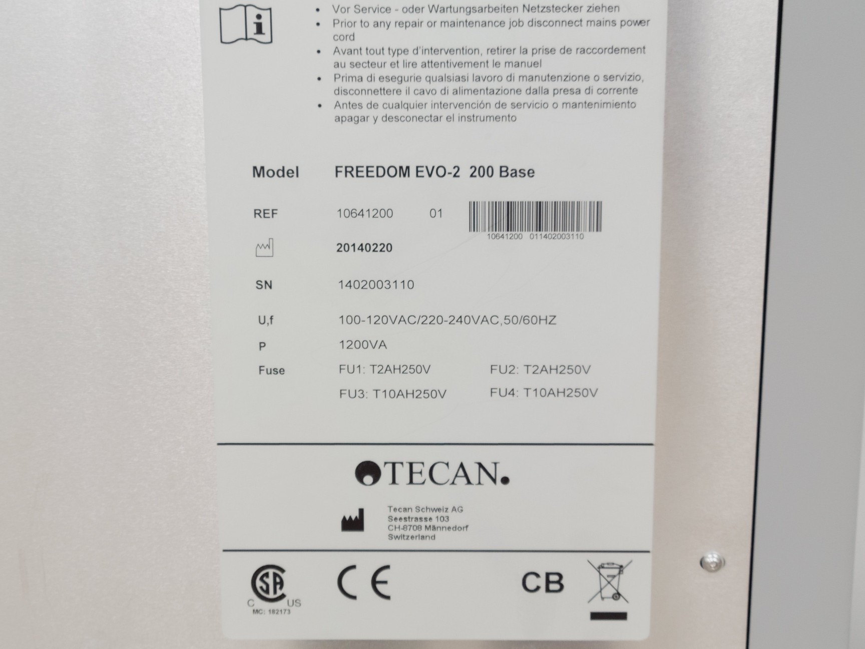 Image of Tecan Freedom EVO-2 200 w/ Infinite 200, Chameleon XT, SPAN-8 Lab