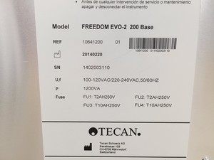 Thumbnail image of Tecan Freedom EVO-2 200 w/ Infinite 200, Chameleon XT, SPAN-8 Lab