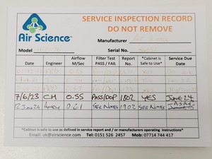 Thumbnail image of AirScience LF Series Purair HLF-36 Laminar Flow Cabinet Lab