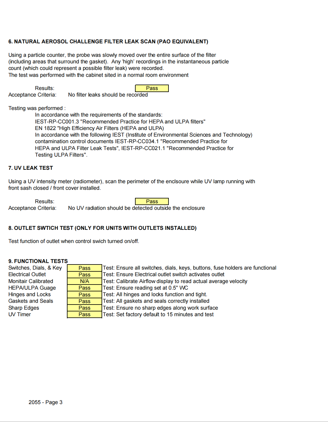 Image of AirScience LF Series Purair HLF-36 Laminar Flow Cabinet Lab