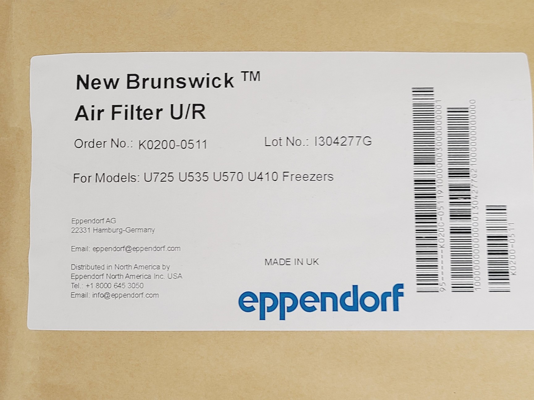 Image of Eppendorf CryoCube F570h with Premium Version CO2 Backup Lab