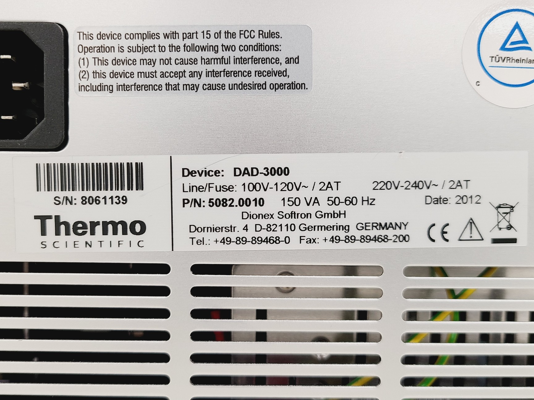 Image of Thermo Scientific Dionex UltiMate 3000 System w/ RS Pump, Autosampler, TCC & DAD