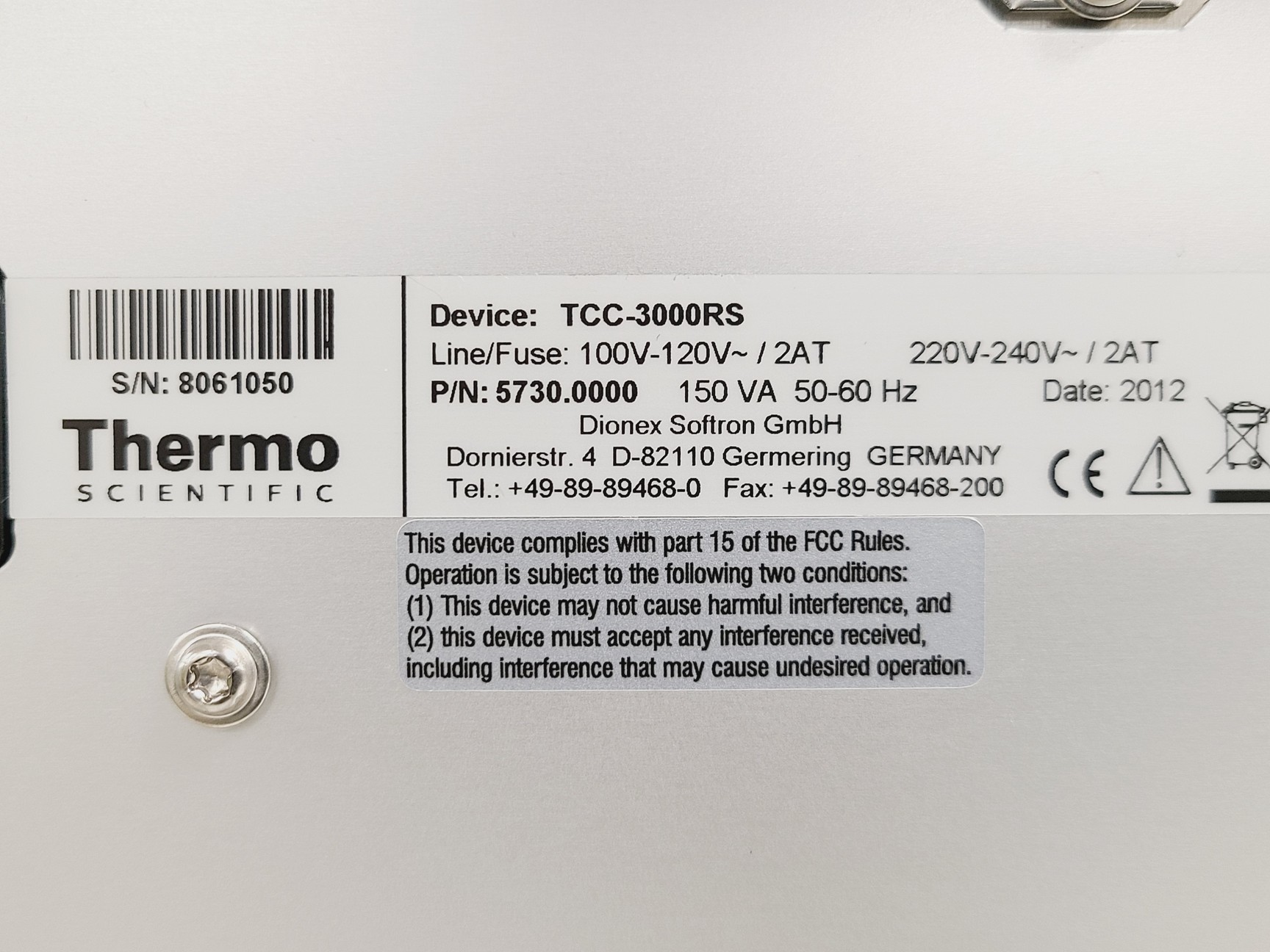 Image of Thermo Scientific Dionex UltiMate 3000 System w/ RS Pump, Autosampler, TCC & DAD