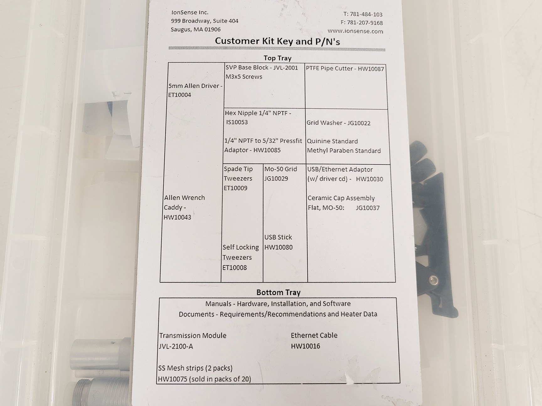 Image of IonSense DART Controller SVP100 and Source JVLC-1007-A Lab