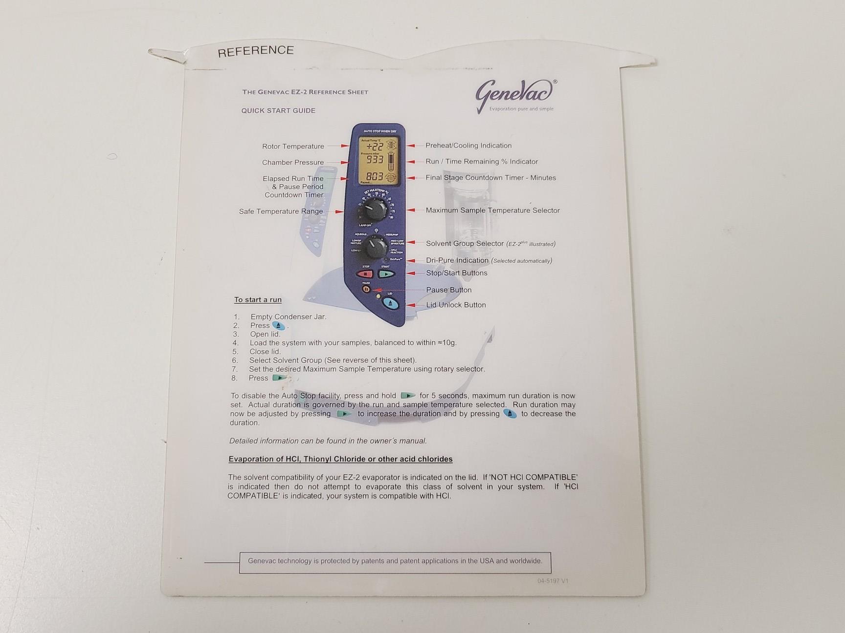 Image of Genevac Concentrator EZ-2 Plus Evaporating System Lab