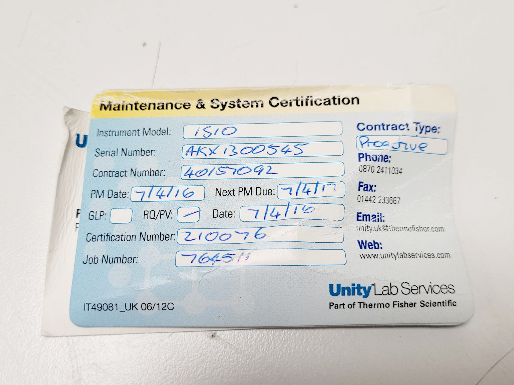 Image of Thermo Scientific Nicolet iS10 - TGA FTIR w/ Smart Omni Transition