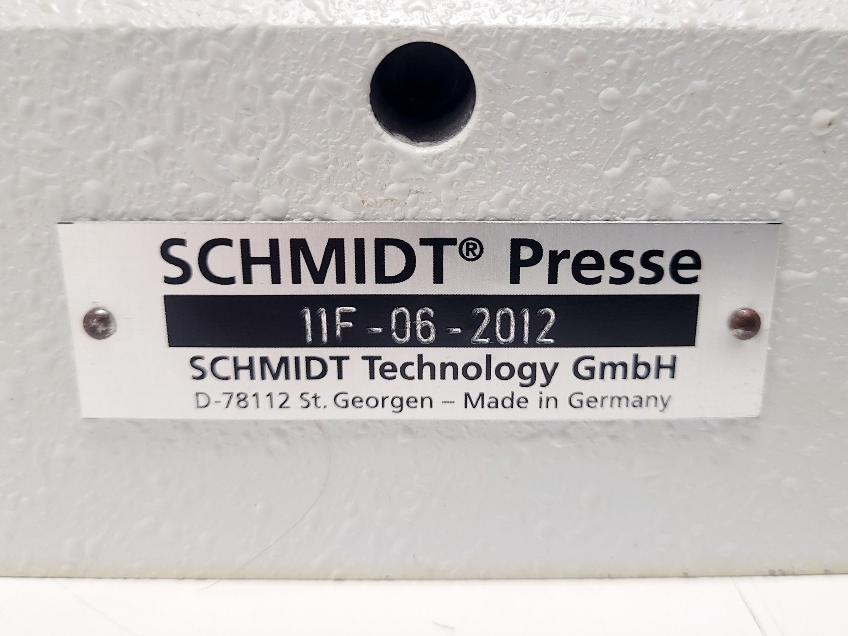 Image of Schmidt Presse 11F-06-2012 Manual Press