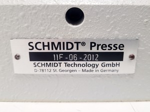 Thumbnail image of Schmidt Presse 11F-06-2012 Manual Press