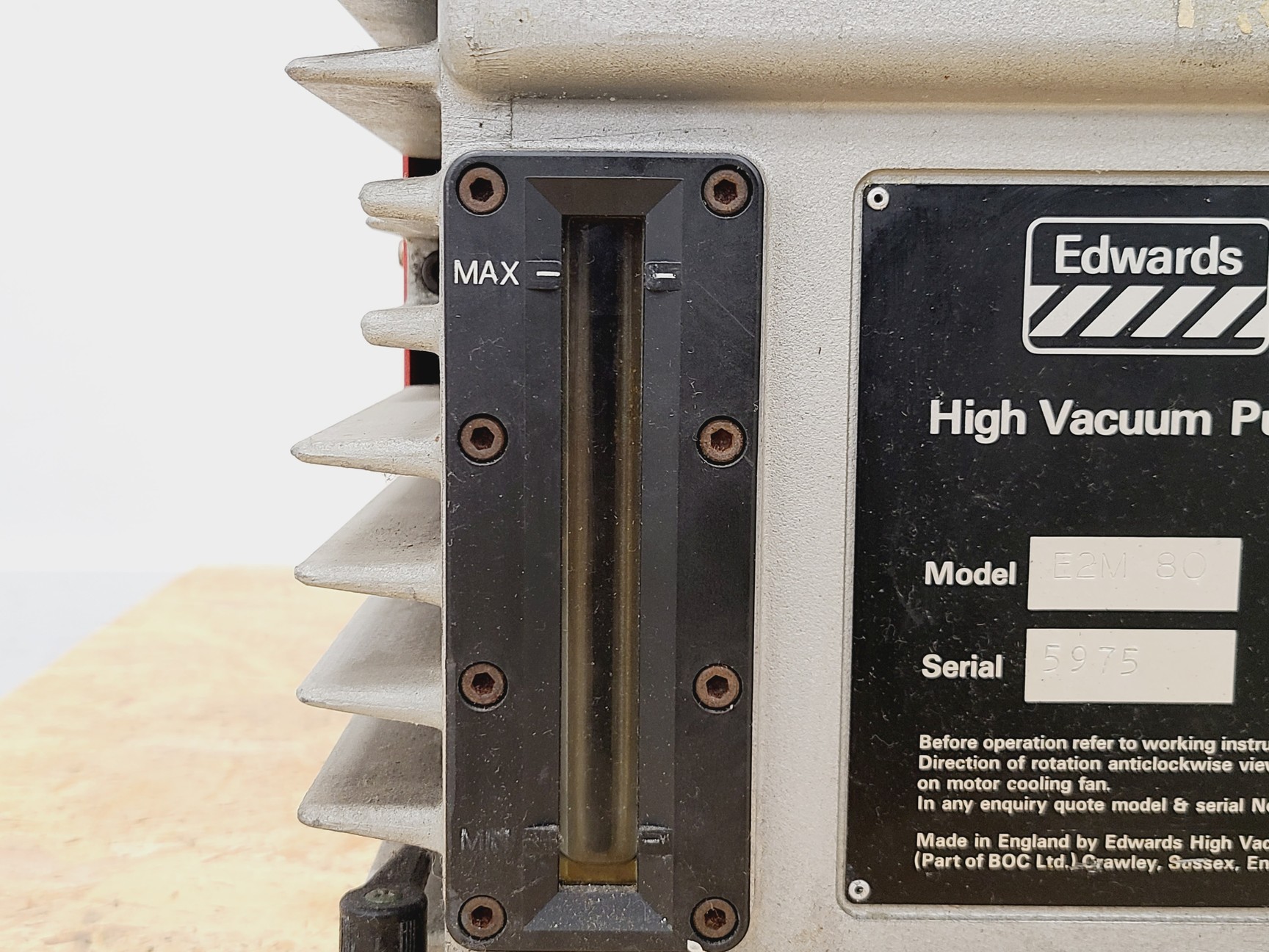 Image of Edwards 80 Two Stage Rotary Vane Pump