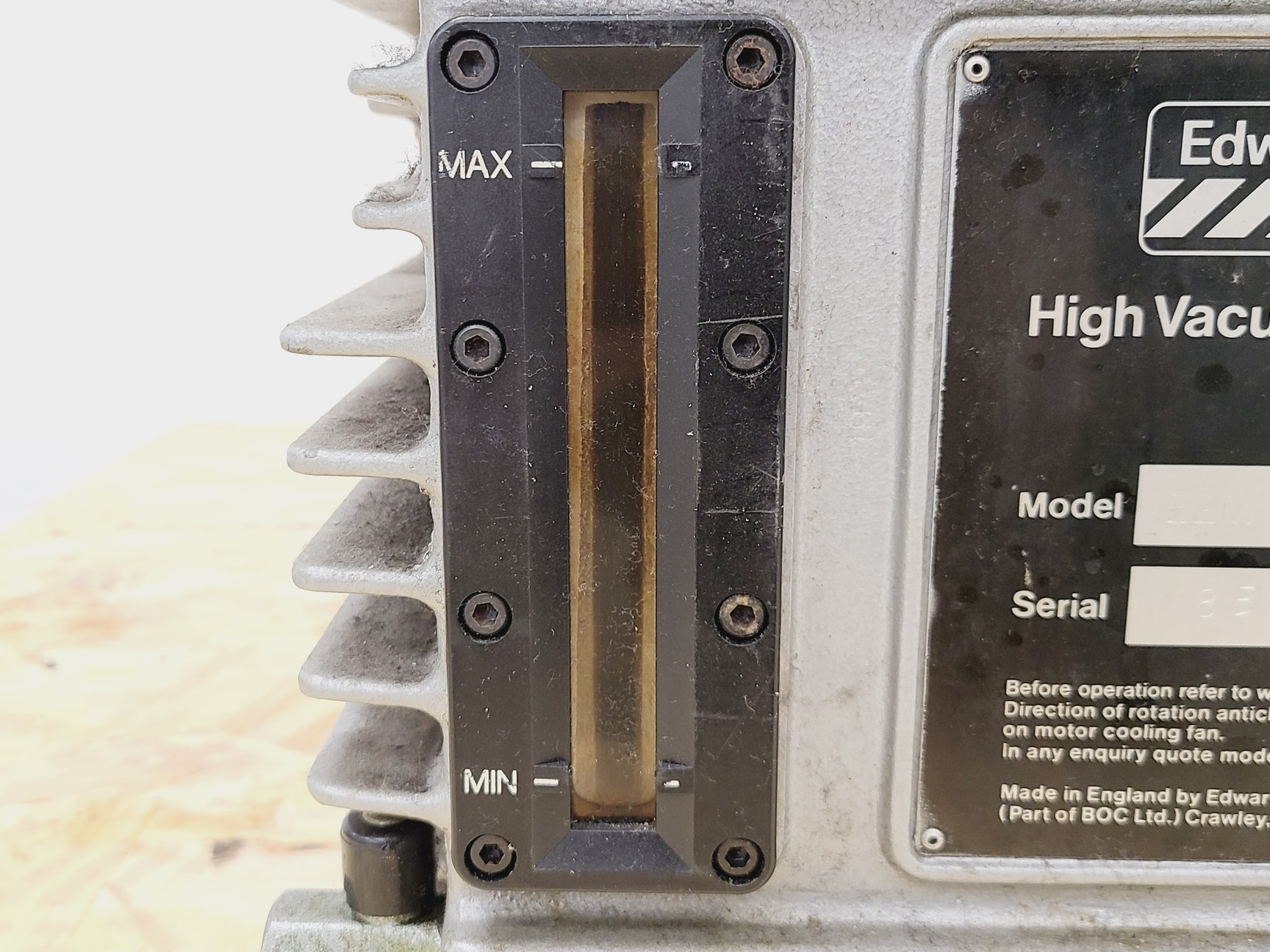 Image of Edwards 80 Two Stage Rotary Vane Pump