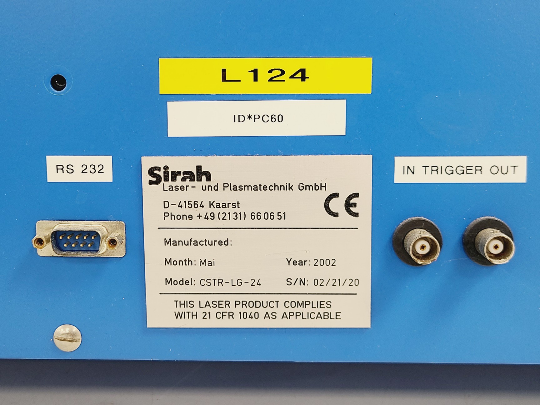 Image of Sirah Cobra Stretch Dye Laser CSTR-LG-24 Lab