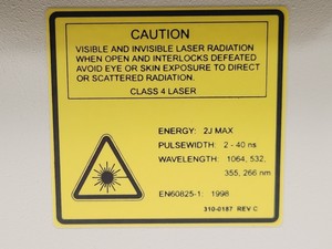Thumbnail image of Continuum Surelite SLI-10 High Energy Nd:YAG Laser w/ Power Supply
