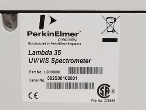 Thumbnail image of PerkinElmer Lambda 35 UV/VIS Spectrophotometer 