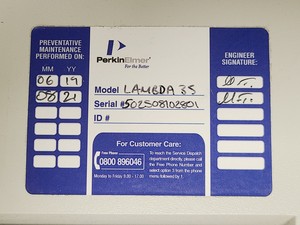 Thumbnail image of PerkinElmer Lambda 35 UV/VIS Spectrophotometer 