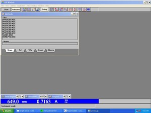 Thumbnail image of Perkin Elmer Lambda 35 UV/VIS Spectrophotometer w/ PC & Software
