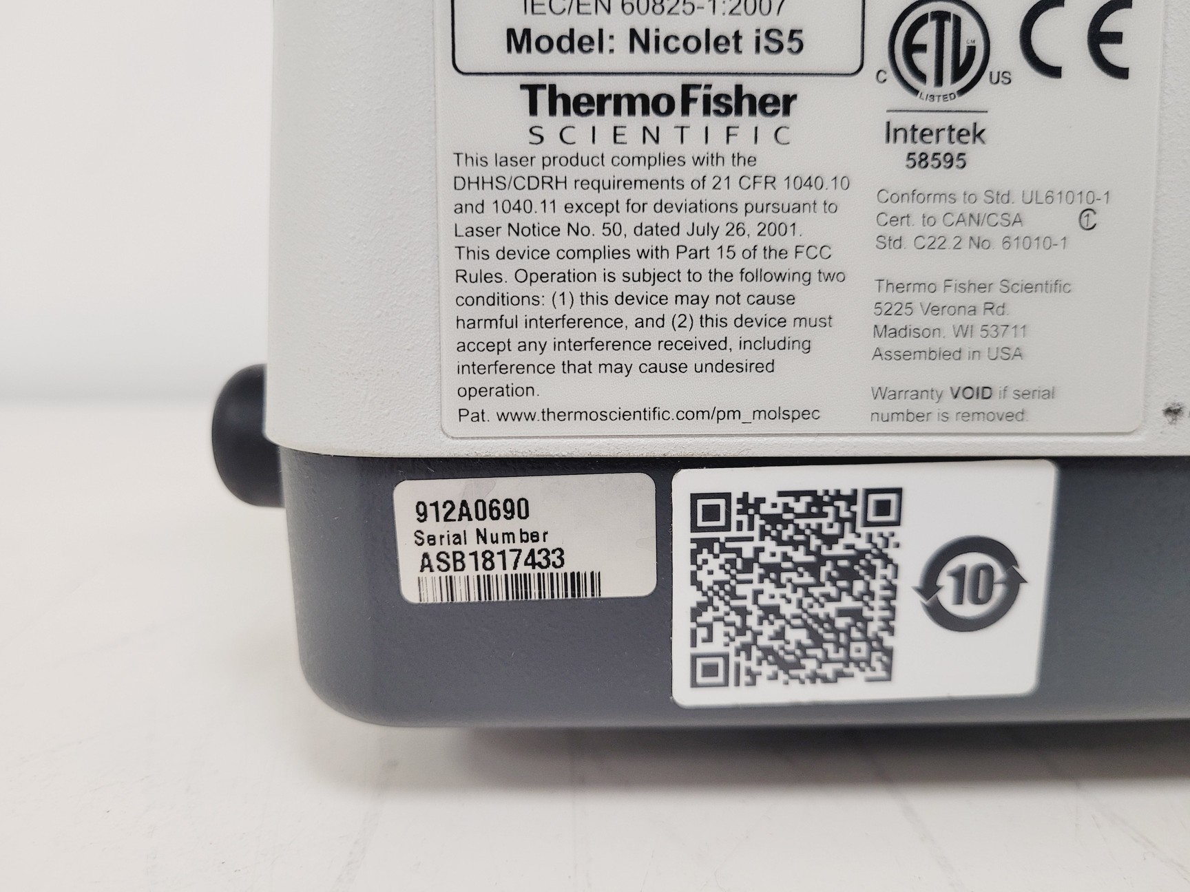 Image of Thermo Scientific Nicolet iS5 FT-IR Spectrometer