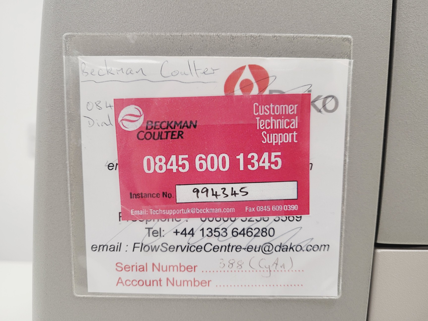 Image of DakoCytomation CyAn ADP Flow Cytometer with SMS & PC