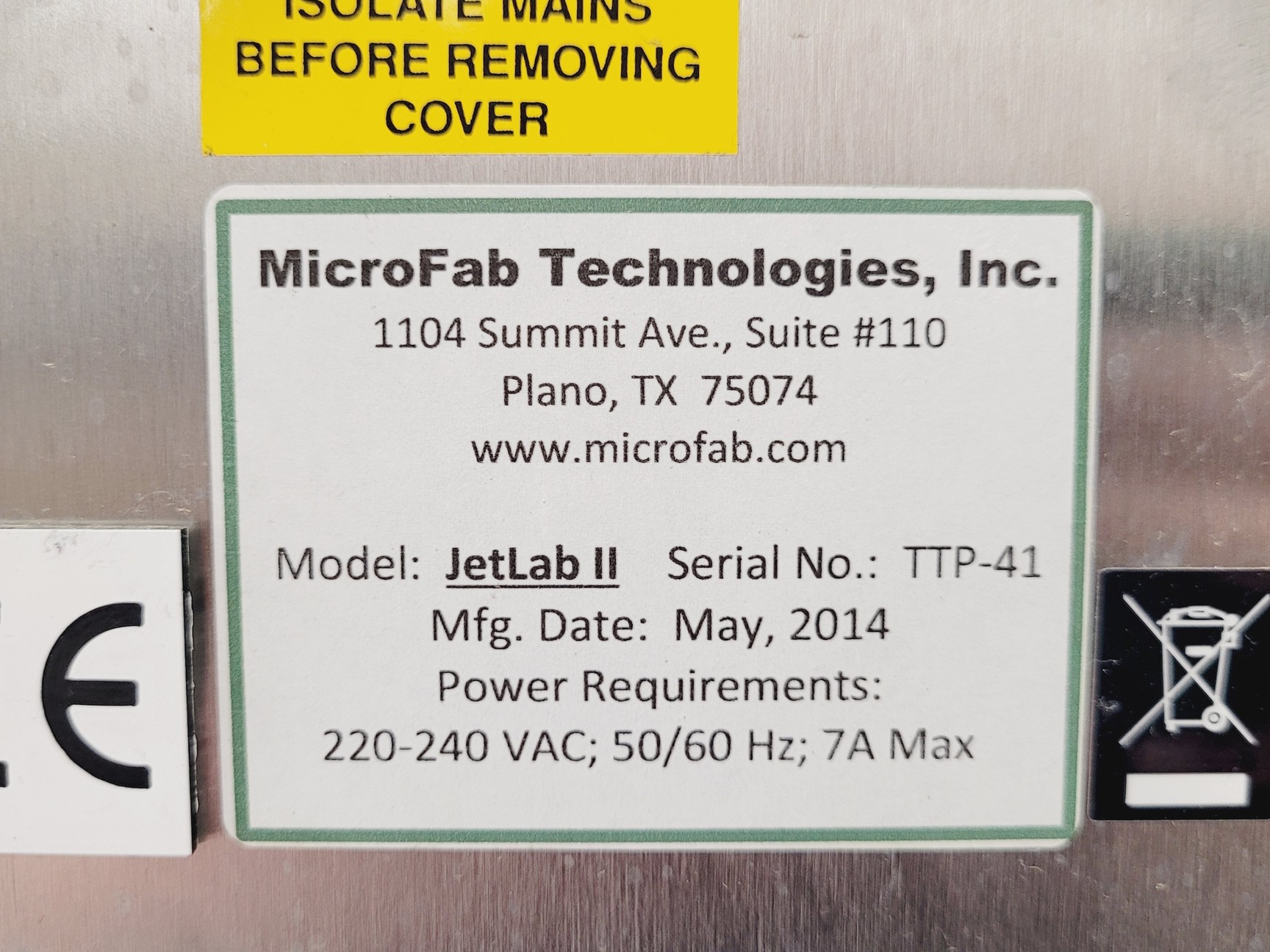 Image of MicroFab JetLab II Inkjet Printer System