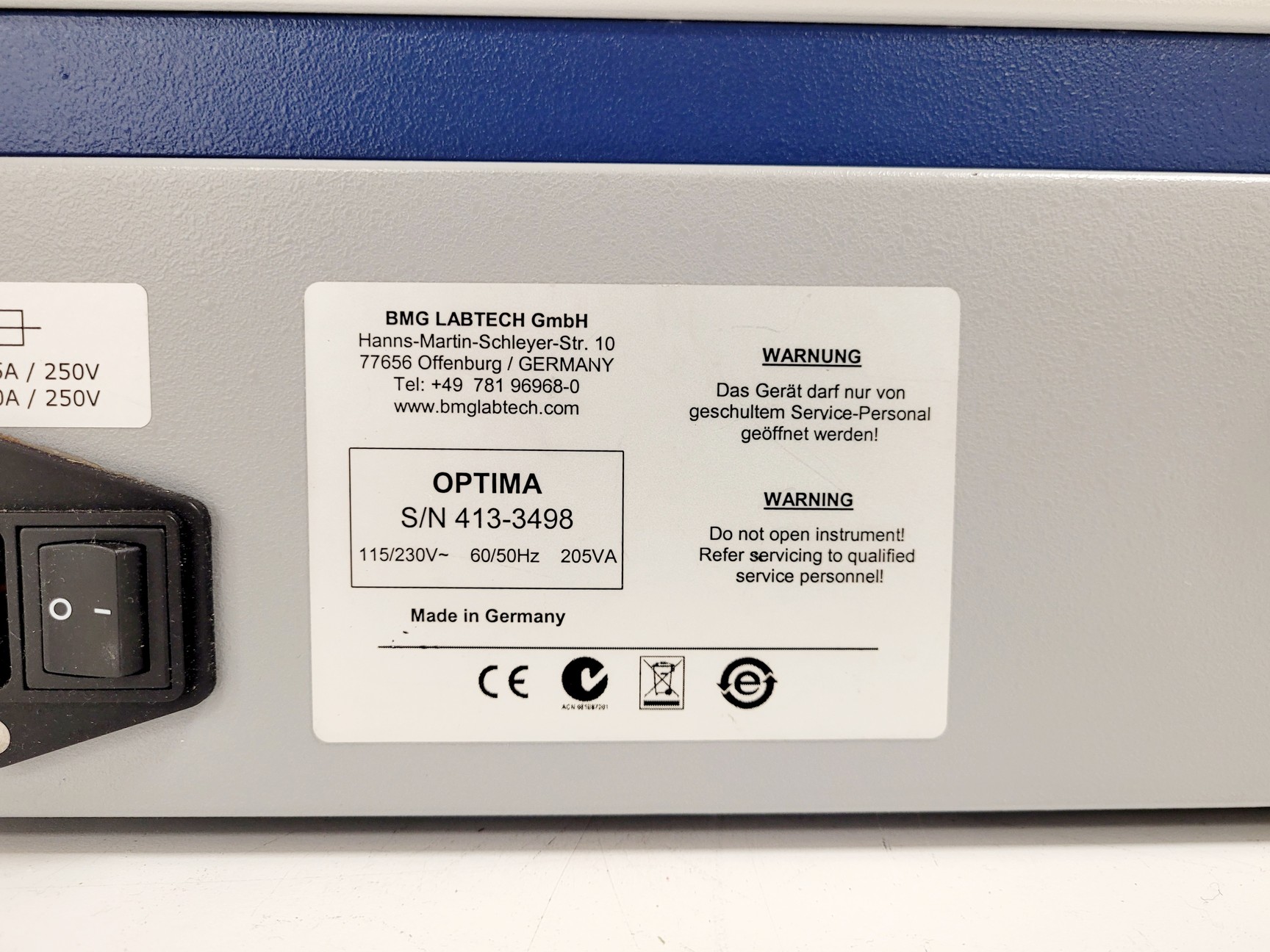 Image of BMG Labtech Fluostar Optima Fluorescence Plate Reader