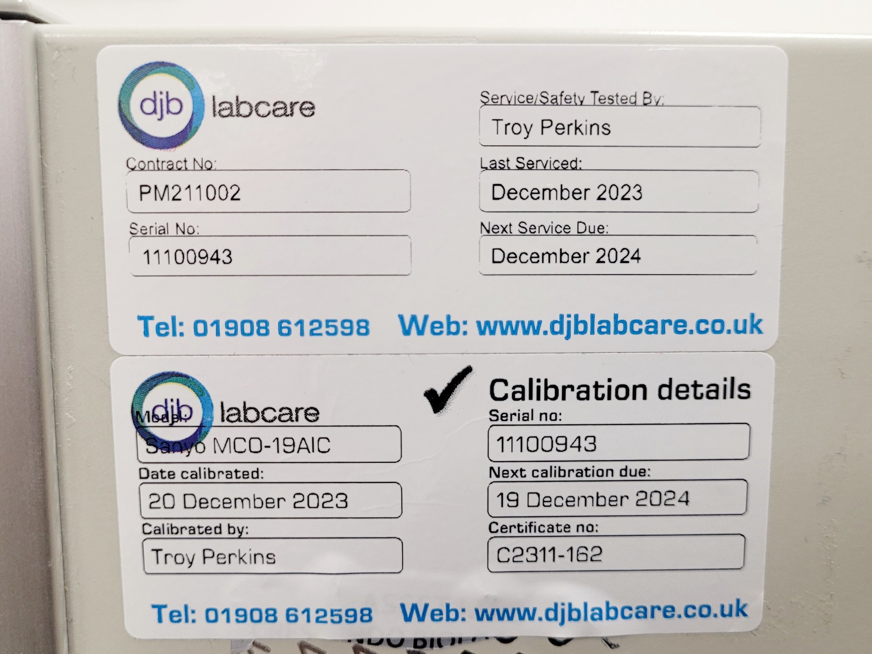 Image of Sanyo MCO-19AIC Laboratory CO2 Incubator 