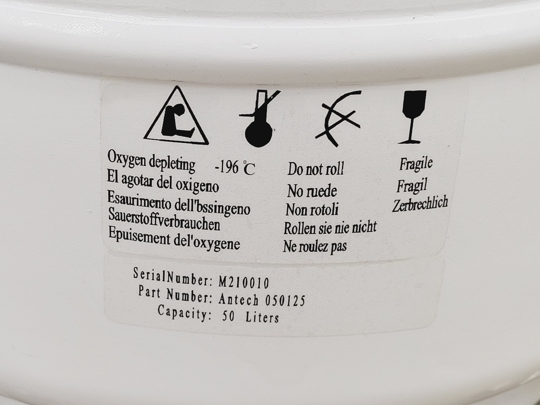 Image of Antech Scientific CryoMaster 900 Liquid Nitrogen Cryogenic Storage Dewar