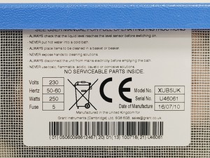 Thumbnail image of Grant XUB5UK Ultrasonic Bath