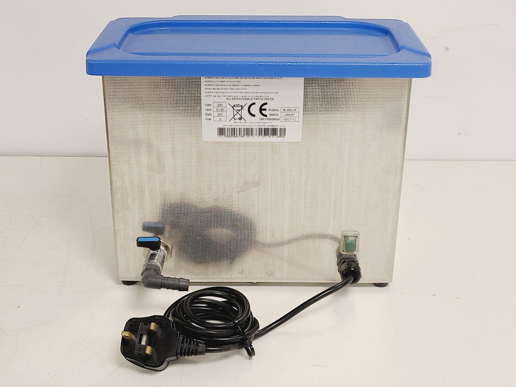 Image of Grant XUB5UK Ultrasonic Bath