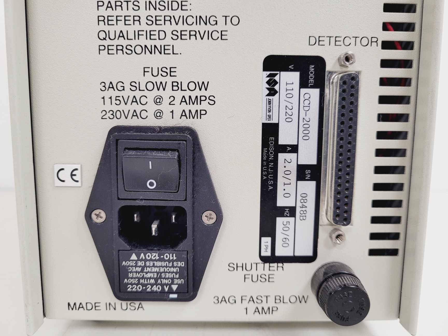 Image of Dilor XY-800 Double Monochromator Spectrometer w/ Nitrogen Cooled CCD Detector 