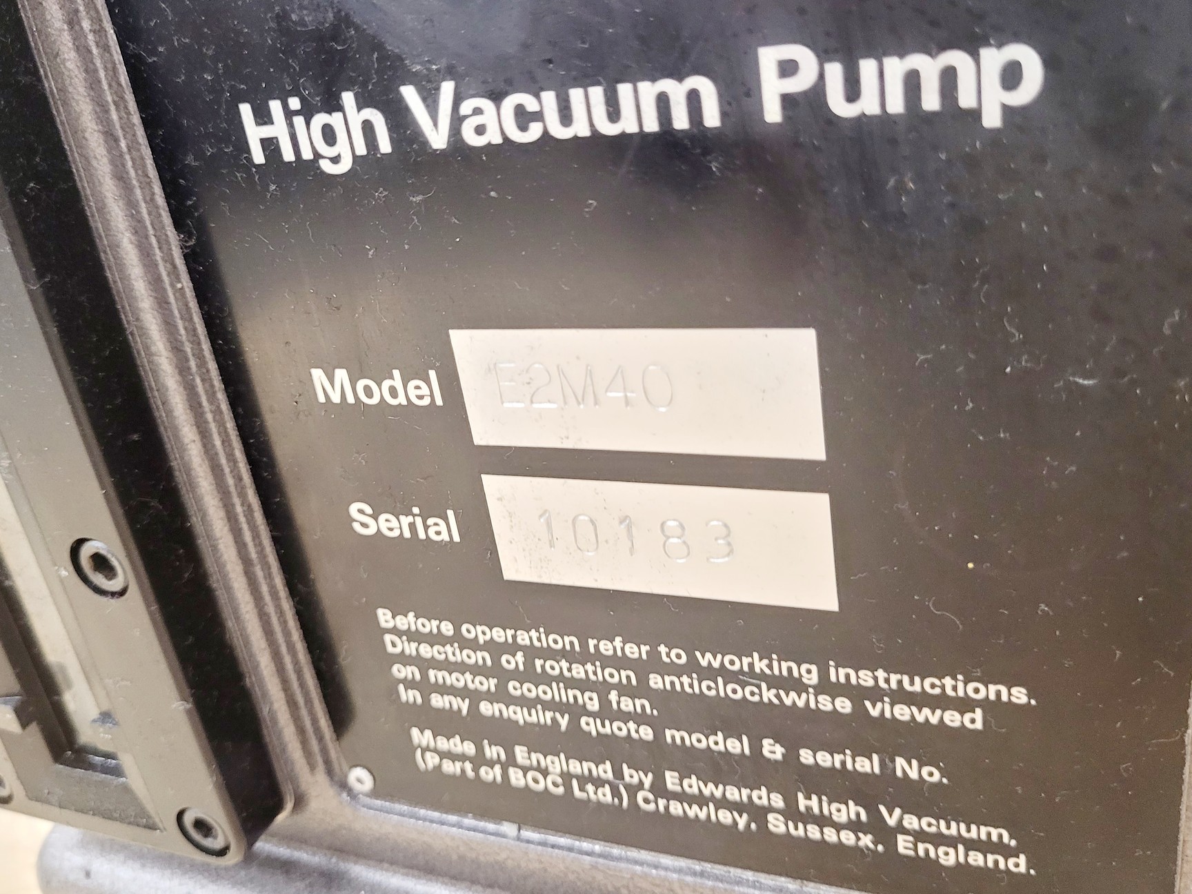 Image of Edwards E2M40 Vacuum Pump